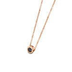 LeCarré - Collier - Or Rose & Diamant Noir