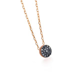 LeCarré - Collier - Or Rose & Diamants Noirs