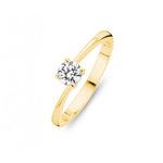 Pigou - Bague - Or jaune & zirconium