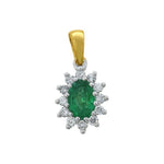 J&A 1970 - Pendentif - Or Bicolore & Emeraude