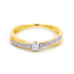 J&A 1970 - Bague - Or Jaune & Diamants