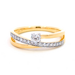 J&A 1970 - Bague - Or Jaune & Diamants
