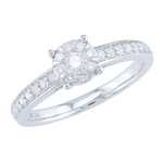 J&A 1970 - Bague - Or Blanc & diamants