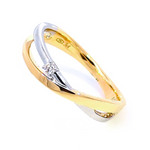 J&A 1970 - Bague - Bicolore & Diamant
