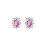 J&A 1970 - Boucles d'oreilles - Or jaune, améthystes & diamants