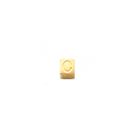 LisaMona - Cube - Lettre A-Z - Or jaune