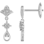 Robbez - Boucles d'oreilles - Or Blanc & Diamants