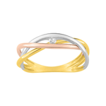 Robbez - Bague - Or tricolore & diamant