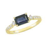 Athos - Bague - Or jaune, saphir & diamants