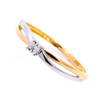 Athos - Bague - Or Bicolore & Diamant