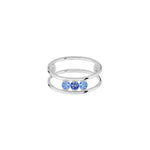 La Brune & La Blonde - Bague - Or Blanc & Saphirs