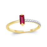Aurum Adamas - Bague - Or jaune, rubis & diamants