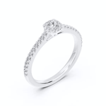 Aurum Adamas - Bague - Or blanc & diamants