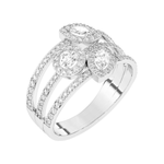 Aurum Adamas - Bague - Or blanc & diamants
