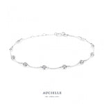 Aucielle - Bracelet - Or Blanc & Zirconium