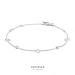 Aucielle - Bracelet - Or Blanc & Zirconium