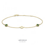 Aucielle - Bracelet - Or Jaune & Malachite