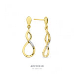 Aucielle - Boucles d'Oreilles - Or Jaune & Diamants
