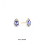 Aucielle - Boucles d'Oreilles - Or Jaune, Tanzanites & Diamants
