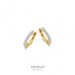 Aucielle - Boucles d'Oreilles - Or Jaune & diamants