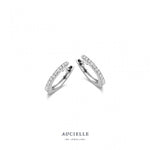 Aucielle - Boucles d'Oreilles - Or Blanc & diamants