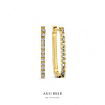 Aucielle - Boucles d'Oreilles - Or Jaune & Zirconium