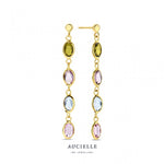 Aucielle - Boucles d'Oreilles - Or Jaune & Zirconium