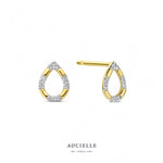Aucielle - Boucles d'Oreilles - Or Jaune & diamants