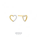 Aucielle - Boucles d'Oreilles - Or Jaune & Diamants