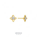 Aucielle - Boucles d'Oreilles - Or Jaune & diamants