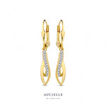 Aucielle - Boucles d'oreilles - Or jaune & zirconium