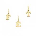 Aucielle - Pendentif - Lettre A-Z - Or Jaune