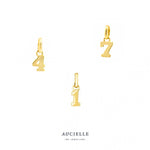 Aucielle - Pendentif - Chiffre 0-9 - Or Jaune
