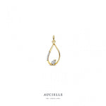 Aucielle - Pendentif - Or jaune & zirconium