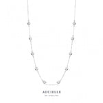 Aucielle - Collier - Or Blanc & Zirconium