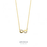 Aucielle - Collier - Or Jaune & Zirconium