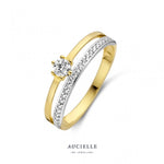 Aucielle - Bague - Or Jaune & Zirconium