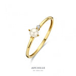 Aucielle - Bague - Or Jaune, Perle & Diamant
