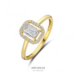 Aucielle - Bague - Or Jaune & Zirconium
