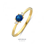 Aucielle - Bague - Or jaune, saphir & diamants