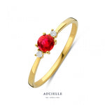 Aucielle - Bague - Or jaune, rubis & diamants