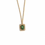 Beheyt - Collier - Or Jaune, Emeraude & Diamants