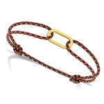 Rochet - Bracelet acier & cordon