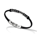 Rochet - Bracelet cuir & acier