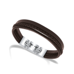 Rochet - Bracelet cuir & acier