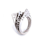 Création - Bague - Or Blanc - Diamants