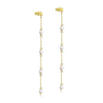 LeCarré - Boucles d'Oreilles - Or Jaune & Perles