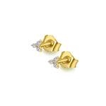 LeCarré - Boucles d'Oreilles - Or Jaune & Diamants