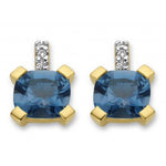 Pigou - Boucles d'Oreilles - Or Jaune & Diamants & Topazes London