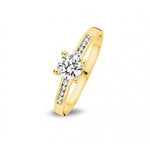 Pigou - Bague - Or jaune & zirconium